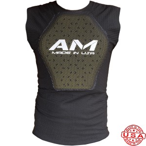 AM Chest/ Back Padded Base Layer Black
