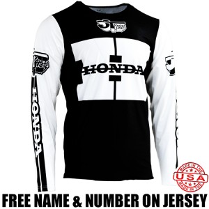 JT/ Honda Flo-Form Jersey 1981 Black/ White