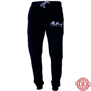 AM Heavyweight Fleece Jogger Black/ White