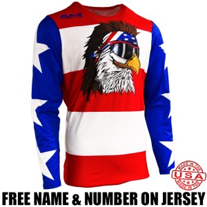 AM 2.0 Pro Jersey Free Bird Red/ White/ Blue