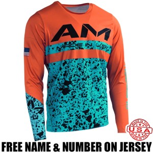 AM 2.0 Pro Jersey Roosted Turquoise/ Orange