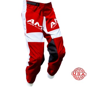 AM 2.0 Vented Moto Pants Red/ White