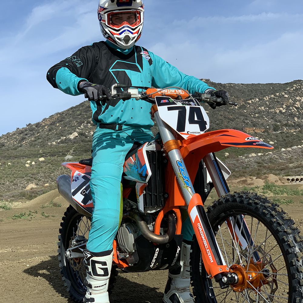 AM Motocross Pro Pants Turquoise Black AM Gear